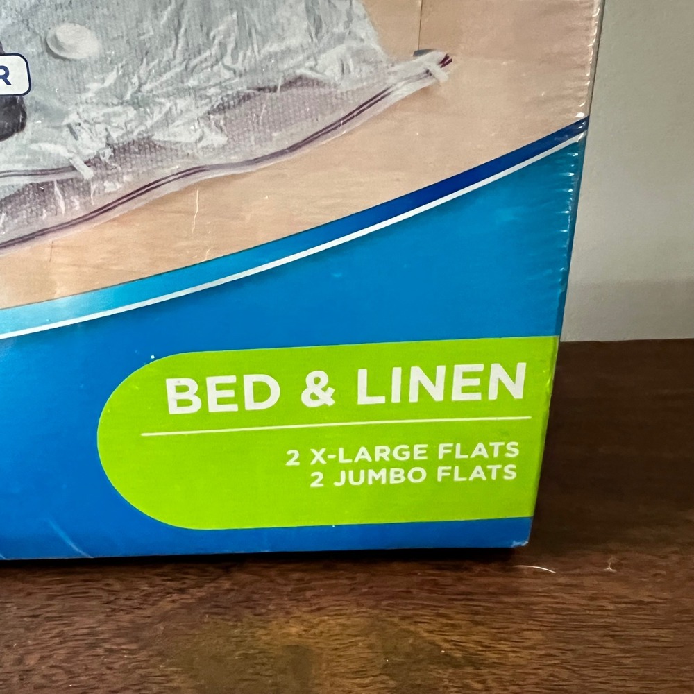 Ziploc Space Bag Bed & Linen 4 Pack 2 XL 2 Jumbo Vacuum Compression Storage Bags - Picture 2 of 3